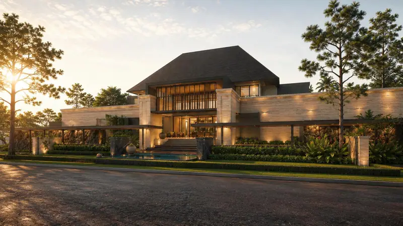 Le Gran Clubhouse dengan kolam renang