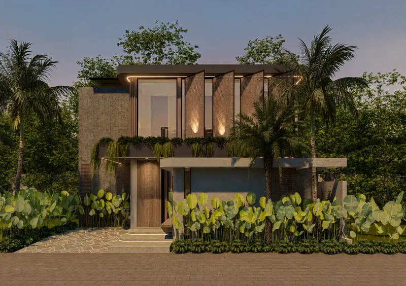 Villa Balsa 3 kamar Type B tampak depan