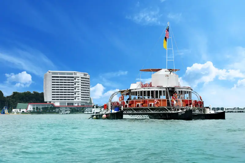 The resort cruise vessel on the Straits of Malacca