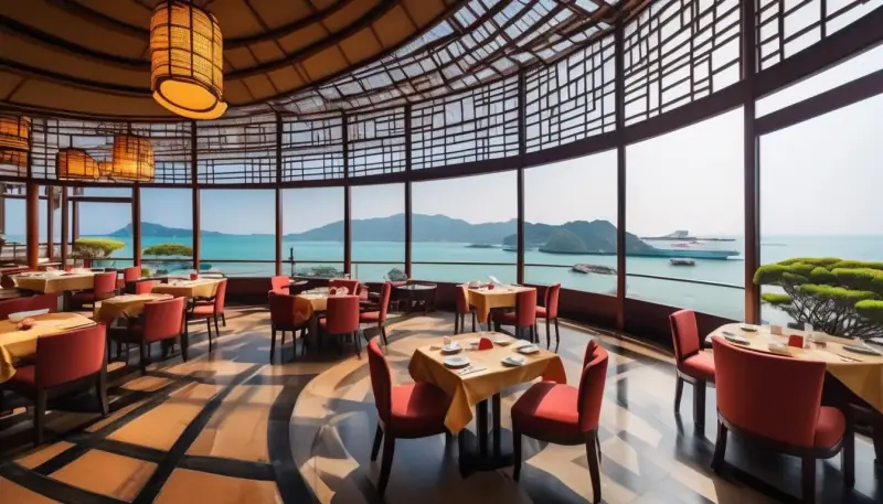 The Japanese restaurant at the resort