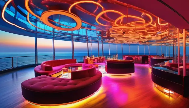 The Sky Lite Bar at night